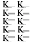 Monogram K Luggage Tag luggage tag