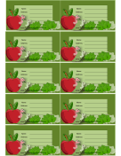 Apples And Worms Luggage Tag