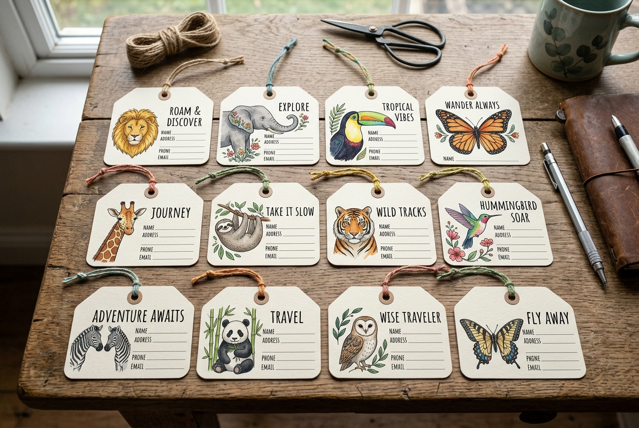 Plane Luggage Tag