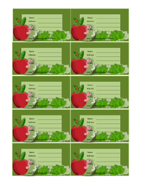 Apples And Worms Luggage Tag luggage tag
