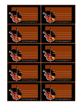 Violin Luggage Tag luggage tag