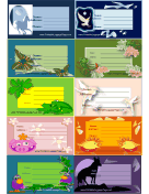 Assorted Animal Luggage Tags